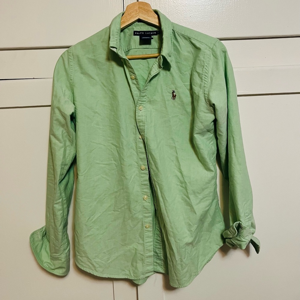 Green Ralph Lauren Oxford